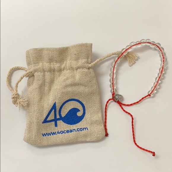 Sustainable Fishing Red 4Ocean bracelet - Picture 1 of 3